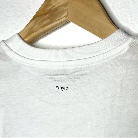 -French Connection Flocked Happy Boy Fit Tee NWT XS - Picture 6 of 11
